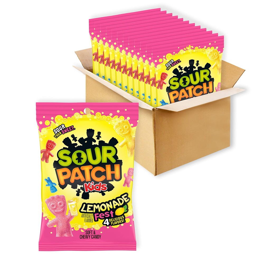 Sour Patch Kids Lemonade 8.02oz Bag 12 pk