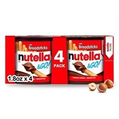 Nutella & GO Chocolate Hazelnut Spread Breadsticks 4 Pack 1.8 oz Snacks