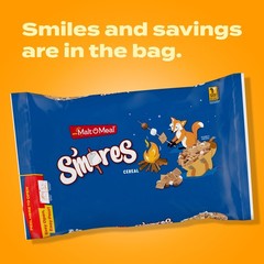 (2 pack) S’mores Breakfast Cereal, Graham, Chocolate & Marshmallow, 30 oz Bag
