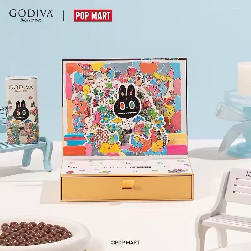 GODIVA x LABUBU Chocolate Pop-Up Gift Box ( G cubes and tin set) Japan POP MART