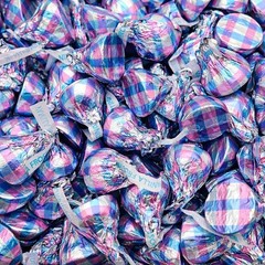Easter Milk Chocolate Kisses with Vanilla Frosting – 2 LB Bulk Candy, 200 Pieces