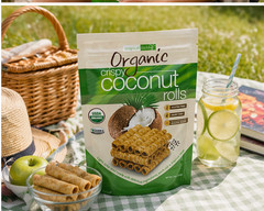 2 PACK Tropical Fields Organic Crispy Coconut Rolls, 11 OZ Each, FREE SHIPPING!!