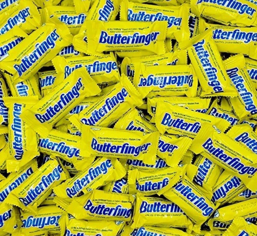 BUTTER FINGER FUN SIZE, Individually Wrapped 2 POUNDS – VALUE BULK PRICE NOW! FS