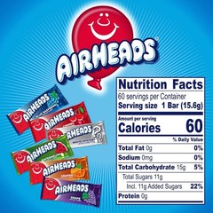 Chewy Candy Bars, Assorted Flavors, Nut Free, Regular Size, 33 oz, 60 C