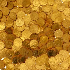 Fort Knox Gold Milk Chocolate Half Dollar Coins in a Resealable Bag