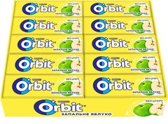 10 Pack WRIGLEY’S Orbit Apple Chewing Gum Full 100 pellets