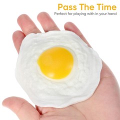 4Pcs Poached Egg Fried Egg Artificial Cooked Egg Lifelike Cooked Egg Model