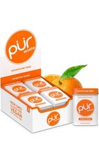 PUR Mints Aspartame Free Tangerine Tango Xylitol Sugar Free 30 Pieces,Pack of 12