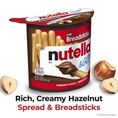 Hazelnut Cocoa Spread with Breadsticks Snack Cups 1.9 oz 4 Pack