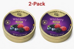 2 X Cavendish & Harvey Candy Tin Wild Berry 175g