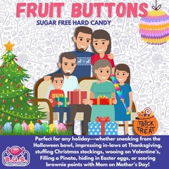 Sugar Free Assorted Fruit Disc Hard Candy | R.U.S. Company | Half Pound