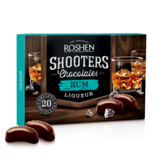 ROSHEN SHOOTERS RUM/BRANDY/WHISKEY LIQUEUR FILLED CHOCOLATE CANDIES PARTY SWEETS