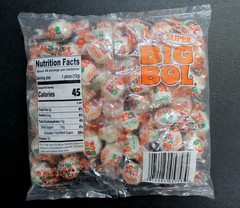Super Big Bol Candy 48 Count Bag Hard Candies Bubble Gum Center Bulk Free Ship