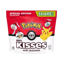 Pokemon Hershey’s Kisses Share Size Pack Collect 151 Designs Milk Chocolate NEW