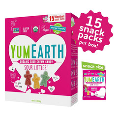 Yumearth Valentine Organic Sour Littles Chewy Candy – Allergy Friendly (Top 9 Fr