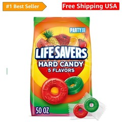 5 Flavors Hard Candy, Party Size, 50 oz Sharing Bag | Five fruity hard candy …
