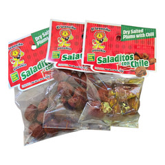 El Leoncito SALADITOS, Salted Chili Plum 3-pack of 1.05-oz each bag