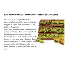 Dubai Style Milk Chocolate With Pistachio & Knafeh Pack of 5 ( 100g each )