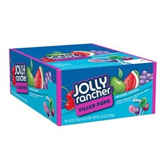 JOLLY RANCHER Filled Pops Lollipops, Assorted Flavors, 3.84 Pound 100 Count Box