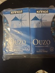 Krinos Ouzu Candy Greek Favorite Licorice Flavor 2pk