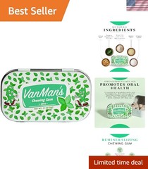 Organic Peppermint Remineralizing Gum with Hydroxyapatite – Sugar Free, 1.1 oz