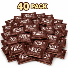 40 Pack Original M&M’s Milk Chocolate Candy Pocket Fun Size