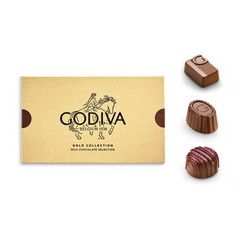 Godiva Gold Milk Chocolate Gift Box, Belgian Milk Chocolates with Pralinés, G…