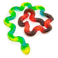 Bayside Candy Giant Rainbow Gummy Snake – Fruity Flavors, Chewy Sweet Treat