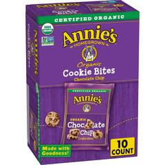Annie’s Organic Cookie Bites Chocolate Chip Pack – 10.5oz/10ct