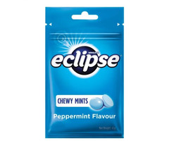 Chewy Mints Wrigleys Eclipse Peppermint Flavour Refresh Breath New 5 Pack x 45g