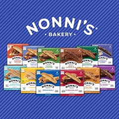 Nonni’s Cookies & Crème Biscotti, Rich Dark Cocoa Cookie with Vanilla Icing, …
