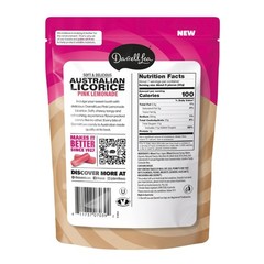 Experience 7oz of Soft Australian Pink Lemonade Licorice – No Additives or Guilt
