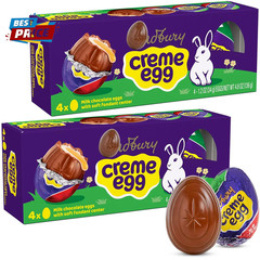 2 Boxes of Easter Egg Each Contains 4 Chocolate Eggs, Share with Family& Friends