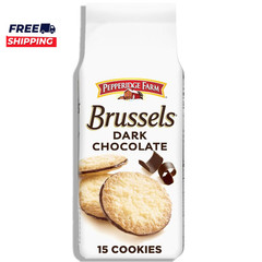 Brussels Dark Chocolate 15 Lace Cookies, 5.25 Oz. Bag