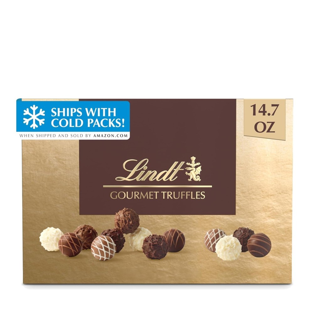 Dark, Milk, White Chocolate Truffles Gift Box, 26 Count