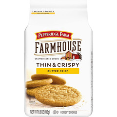 Farmhouse Thin & Crispy Butter Crisp Cookies, 6.9 Oz Bag