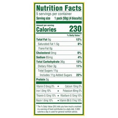 Coconut Breakfast Bars, 30 Packs, 4 Biscuits/Pack