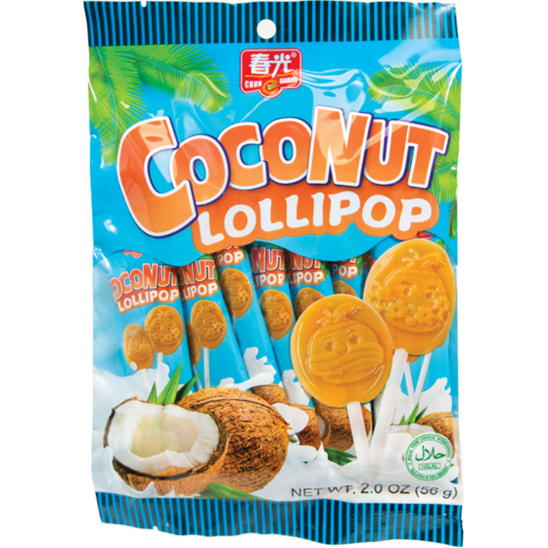 1 BAG Chun Guang Coconut Lollipops 1.97 oz