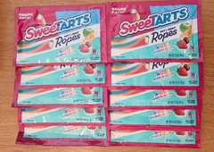 10 3.5 Ounce SWEET TARTS ROPES twisted RAINBOW punch Candy Sweetarts BB 6/26