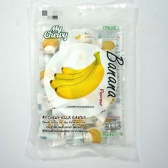 Thai Bulk Chewy Candy Buffet Haoliyuan Toffee Milk Banana Dessert Snacks 67 G