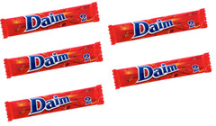 5x DAIM 2PACK – 56G – BUTTER CARAMEL AND ALMONDS BAR – MILK CHOCOLATE COVERED