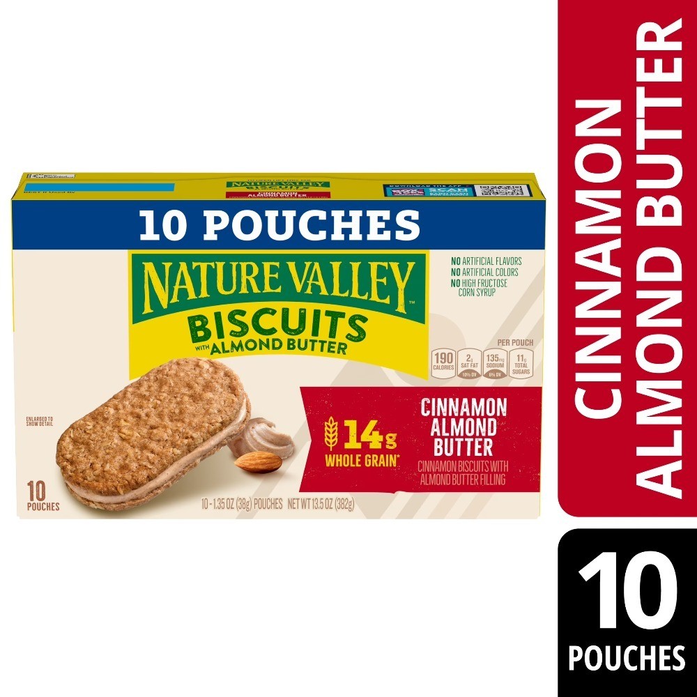 Biscuit Sandwiches, Cinnamon Almond Butter, 10 Bars, 13.5 oz