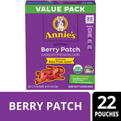 Annie’s Organic Berry Patch Bunny Fruit Snacks 22 Pouches 15.4 oz Value Pack