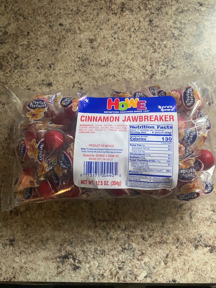 howe cinnamon jaw breakers 2 packs of 12.5 oz
