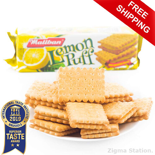 Maliban Lemon Puff Biscuits 200g Pack 100% Genuine with Real Lemon Cream taste