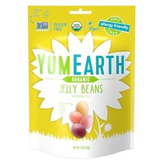 YumEarth Organic Fruit Flavored Jelly Beans Allergy Friendly Vegan 4 Ounce