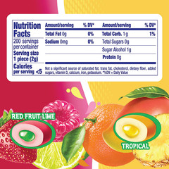 2x Bottles Mentos Pure Fresh Tropical Fruit Lime Chewing Gum | 50 Pieces Each