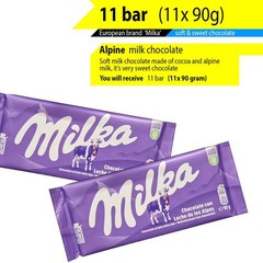 FREE SHIPPING 5 till 11x bar milk chocolate ‘Milka’ – choice in more variations
