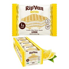 Rip Van Lemon Wafer Cookies – Healthy Snacks – Non GMO Keto Cookies – Low Carb,