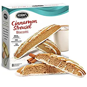 Nonni’s Cinnamon Streusel Biscotti Italian Cookies Cinnamon, 6.88 oz